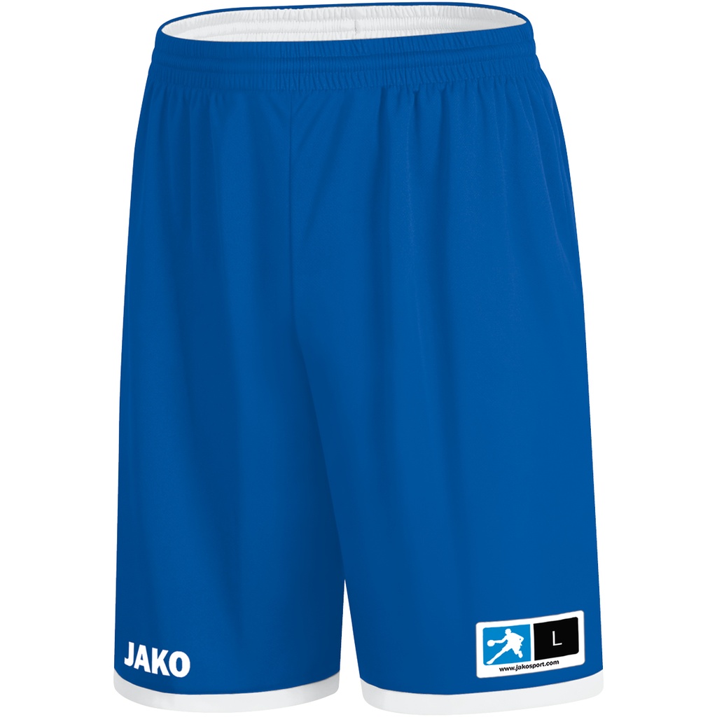JAKO Short réversible Change 2.0 royal/blanc Unisexe