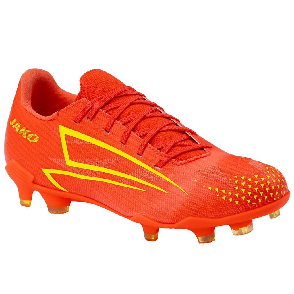 [5554-668-28] JAKO RS89 Academy FG/AG rouge vif/orange/jaune Unisexe (28)