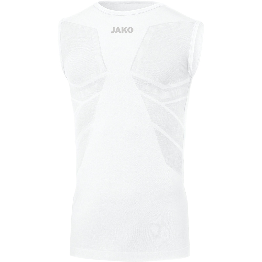 [6055-00-S] JAKO Débardeur Comfort 2.0 blanc Unisexe (S)