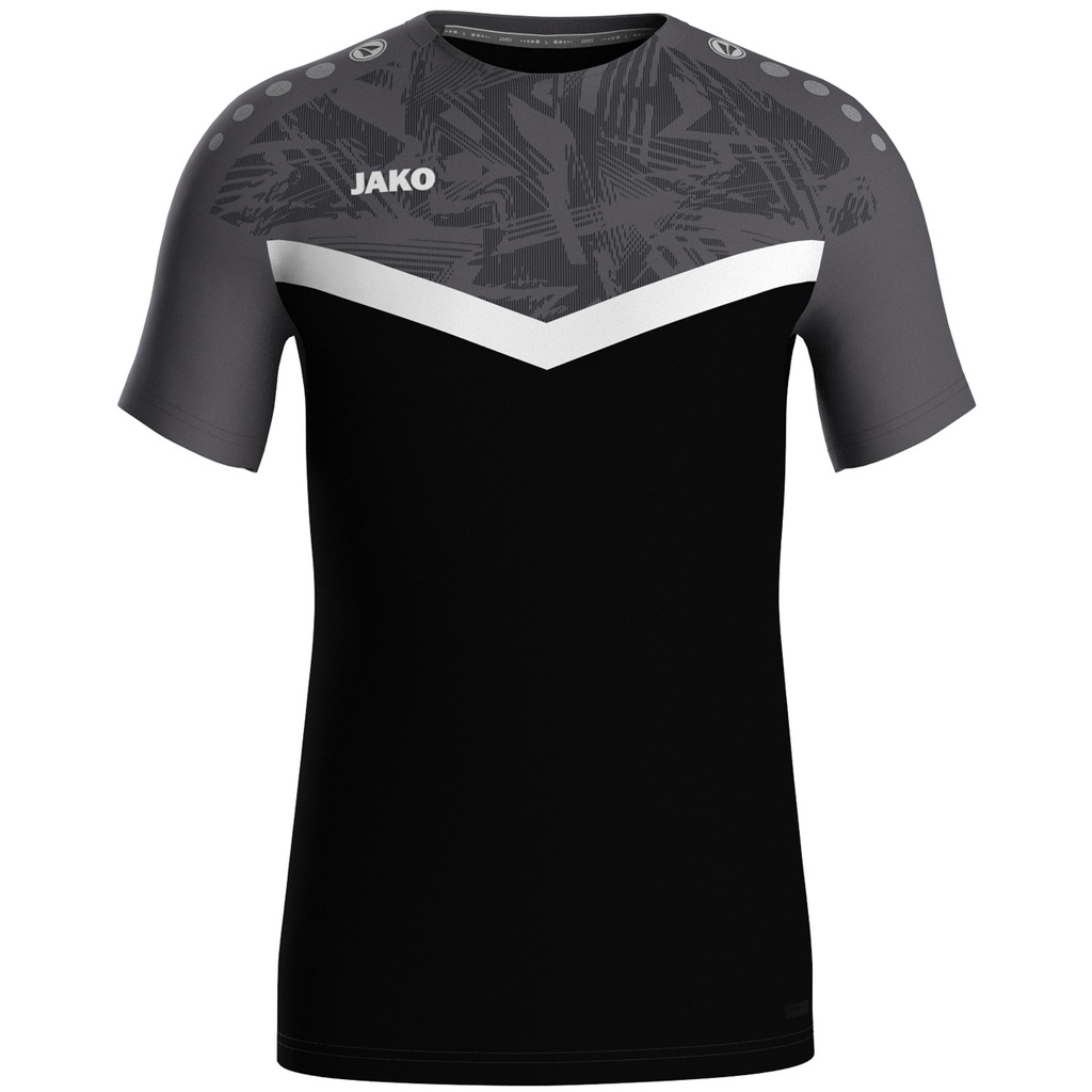 JAKO T-shirt Iconic noir/anthracite Enfants