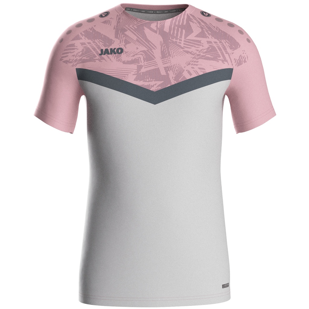 JAKO T-shirt Iconic gris tendre/dusky pink/anthra light Unisexe