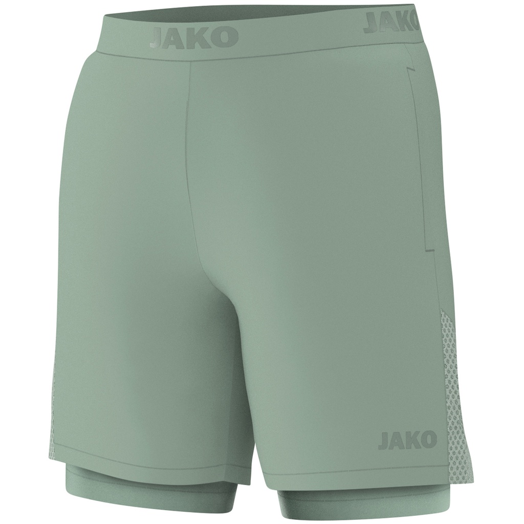 [6276-237-34] JAKO Short 2-en-1 Power vert menthe Femmes (34)