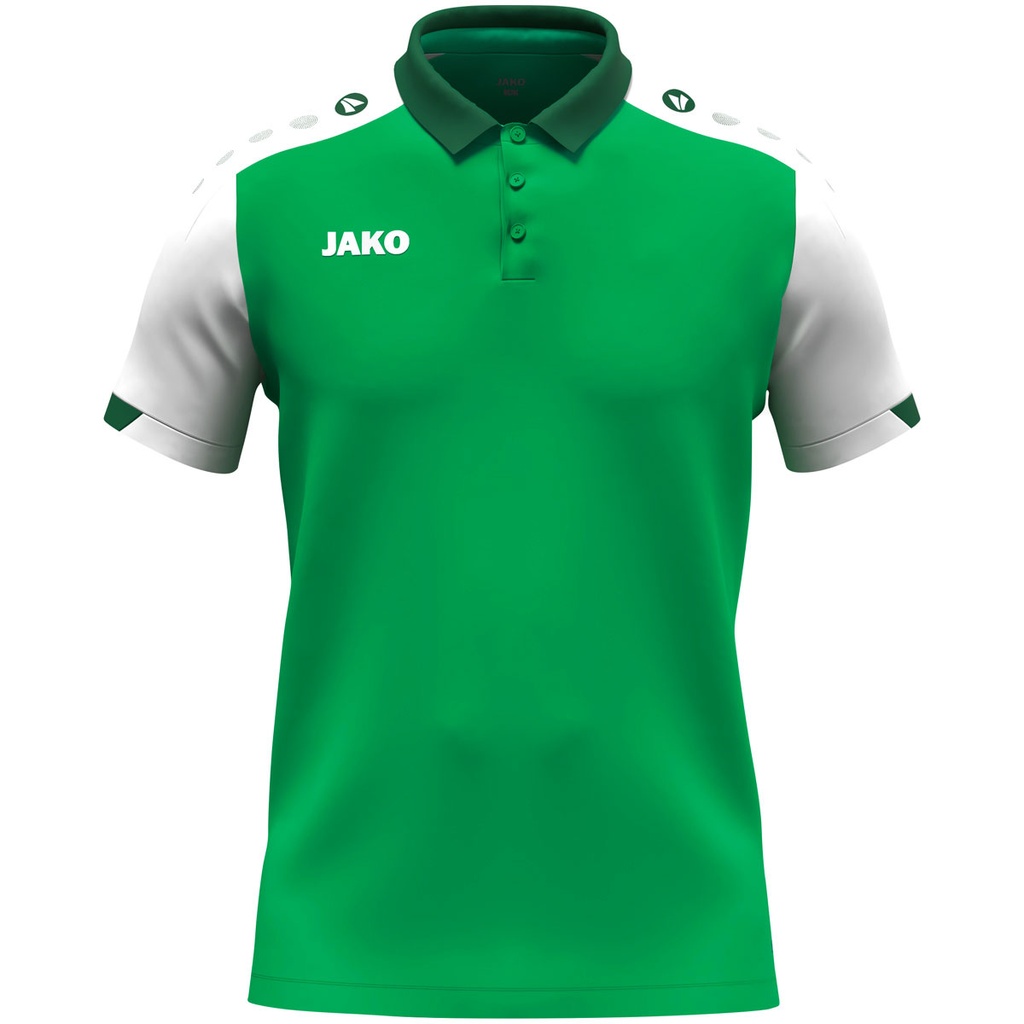 JAKO Polo Dynamic vert/blanc/vert foncé Unisexe
