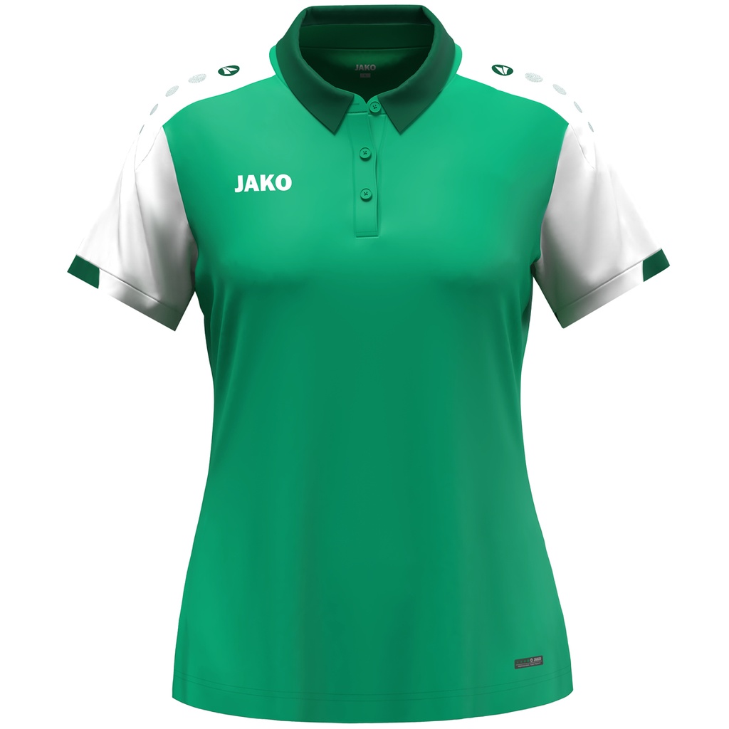 JAKO Polo Dynamic femmes vert/blanc/vert foncé Femmes