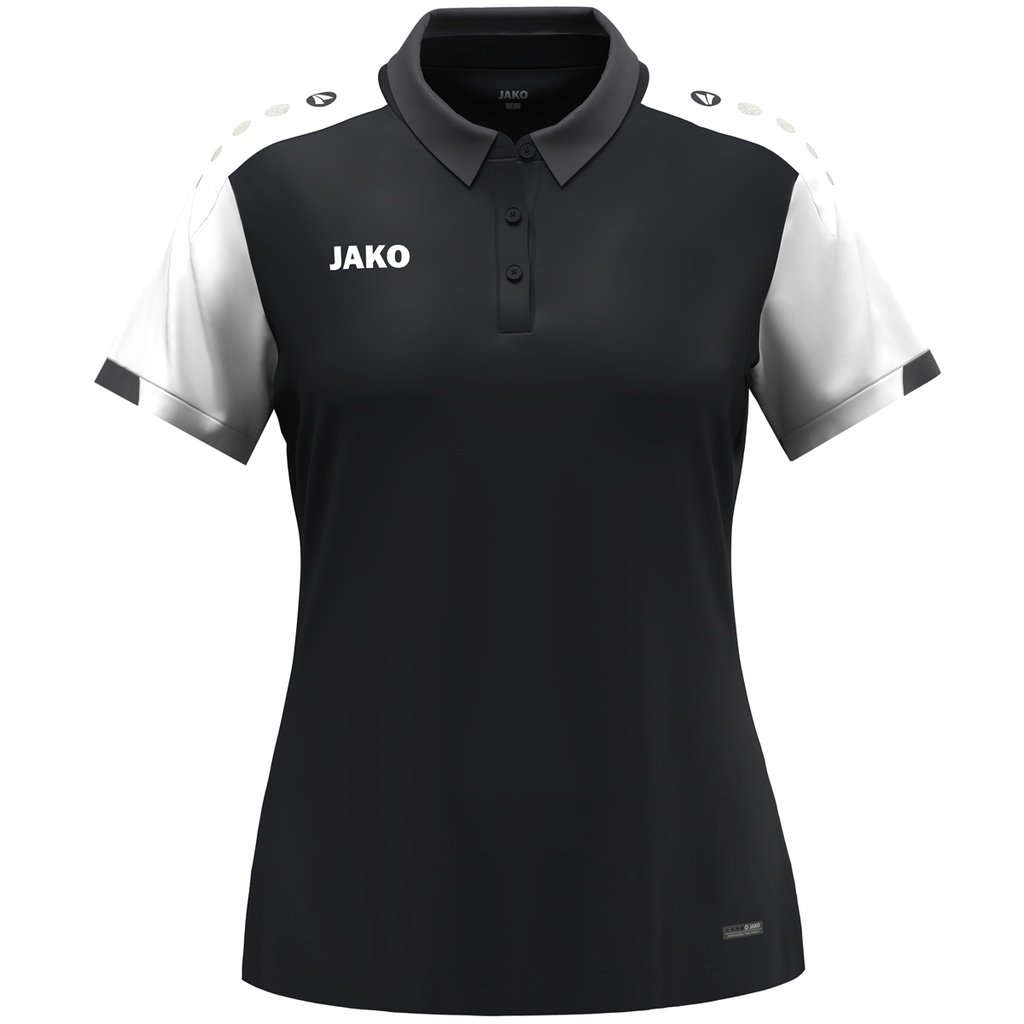 [6370D-826-S] JAKO Polo Dynamic femmes noir/blanc/anthracite Femmes (S)