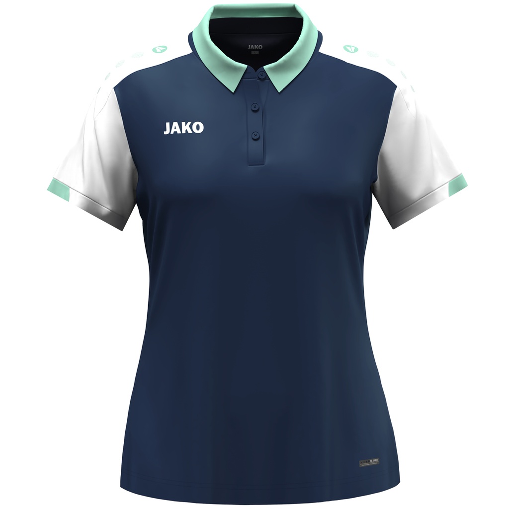 [6370D-915-S] JAKO Polo Dynamic femmes marine/blanc/menthe Femmes (S)
