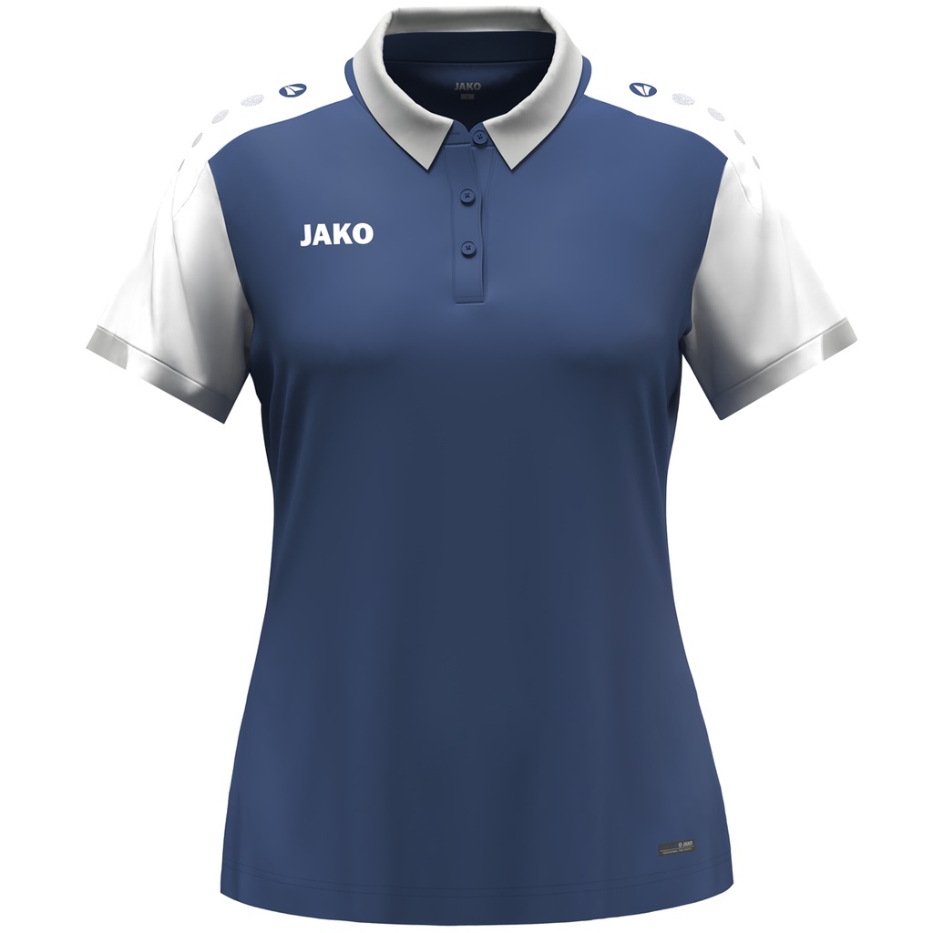 [6370D-921-S] JAKO Polo Dynamic femmes bleu nuit/blanc/gris clair Femmes (S)