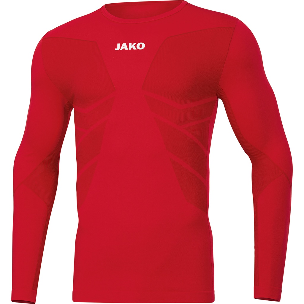 [6455-01-S] JAKO Maillot Comfort 2.0 ML rouge sport Unisexe (S)