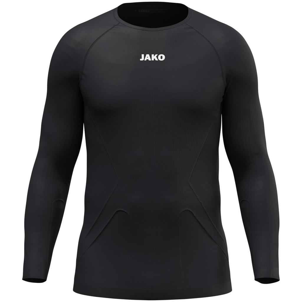 JAKO Maillot léger ML noir Enfants