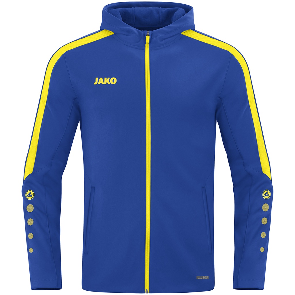 JAKO Veste à capuche Power royal/citron Unisexe