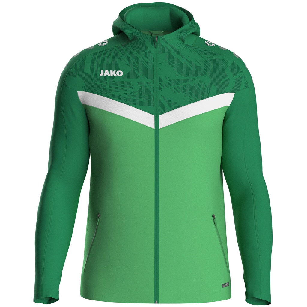 JAKO Veste à capuche Iconic vert tendre / vert sport Unisexe