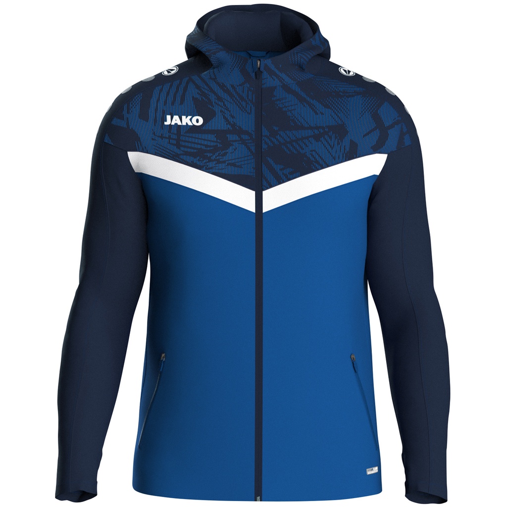 JAKO Veste à capuche Iconic royal/marine Unisexe