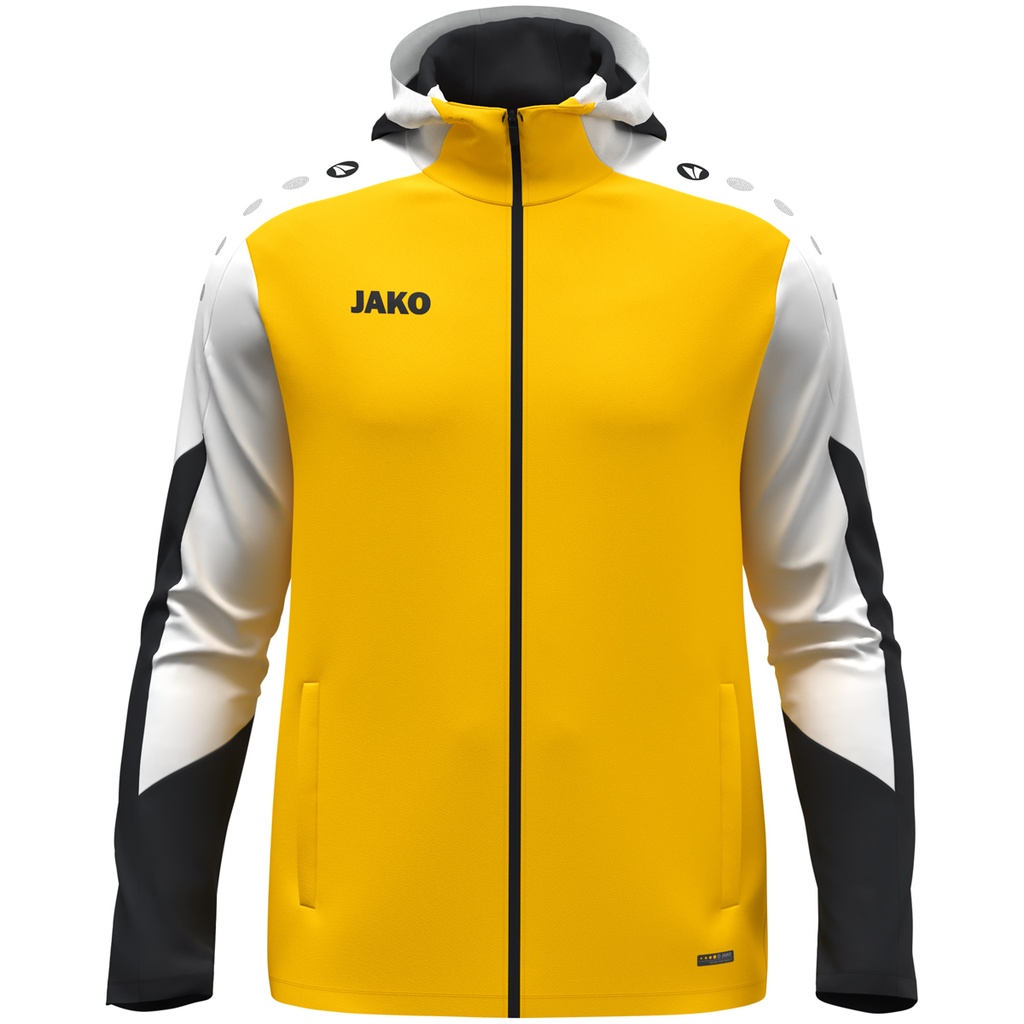 JAKO Veste à capuche Dynamic jaune/blanc/noir Enfants