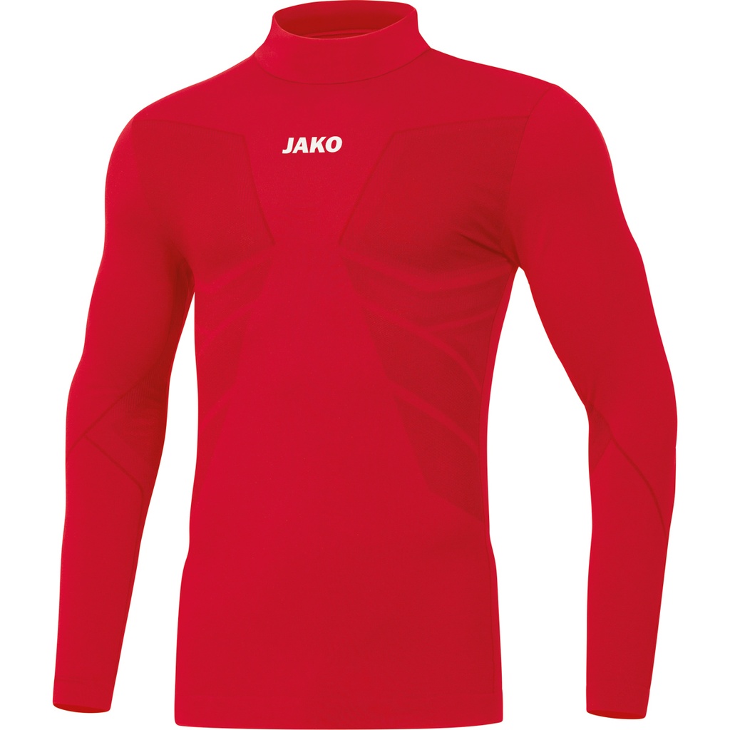 [6955-01-S] JAKO Maillot à col montant Comfort 2.0 rouge sport Unisexe (S)