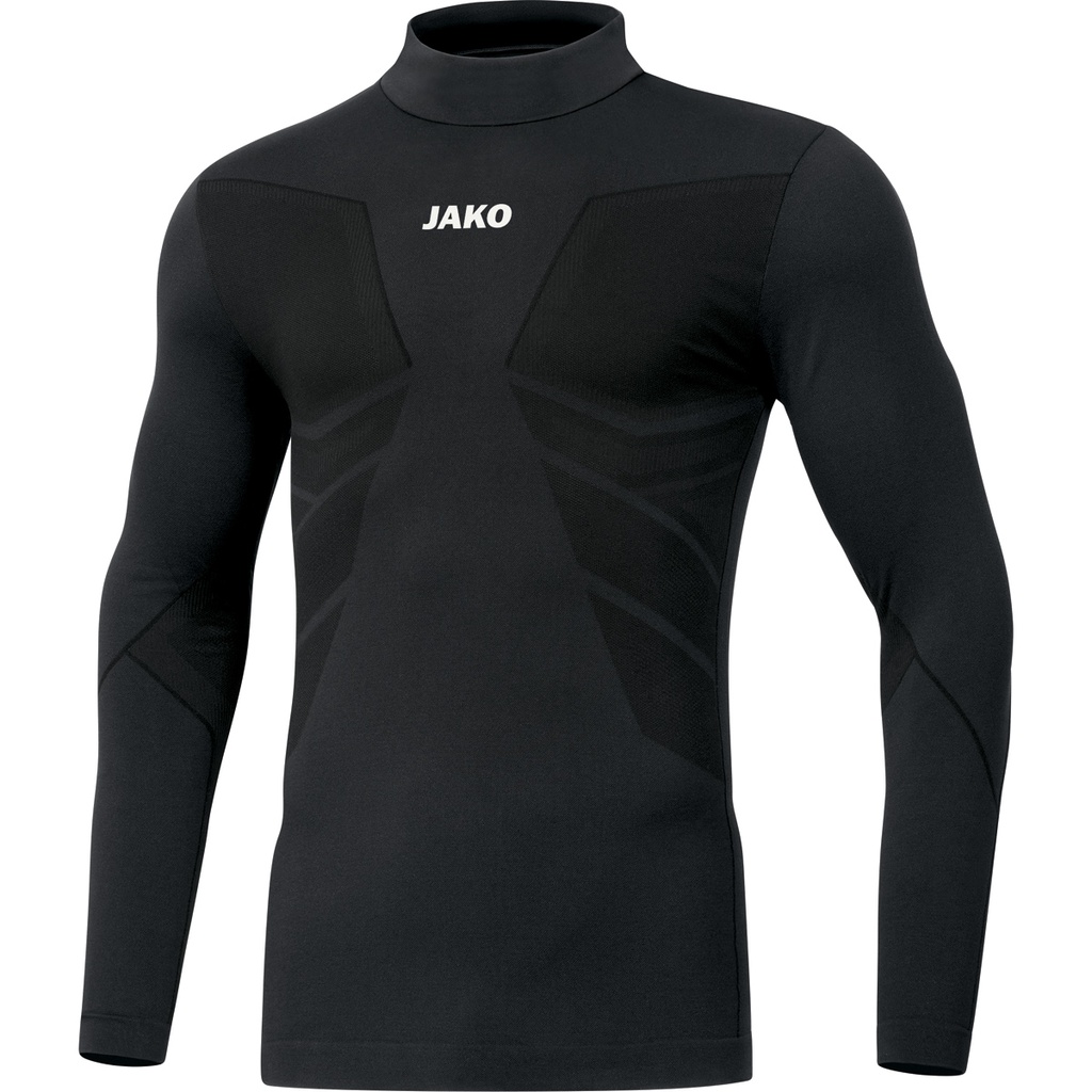 JAKO Maillot à col montant Comfort 2.0 noir Enfants