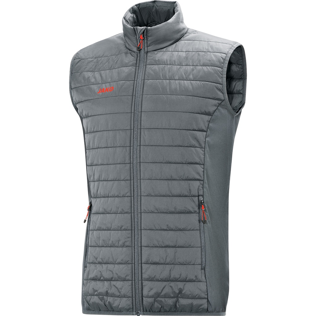 JAKO Gilet matelassé Premium gris pierre Unisexe