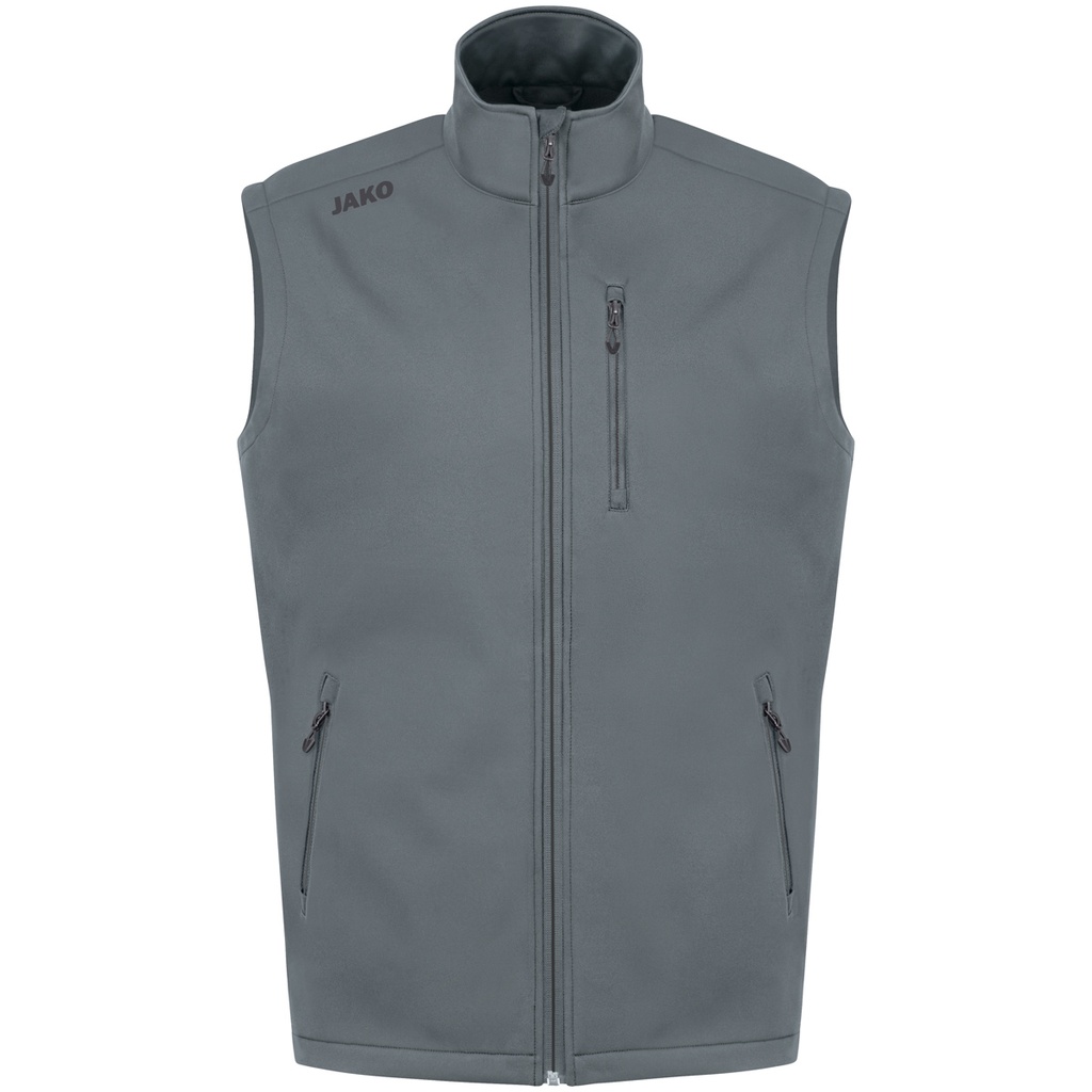 JAKO Gilet softshell Premium gris pierre Unisexe
