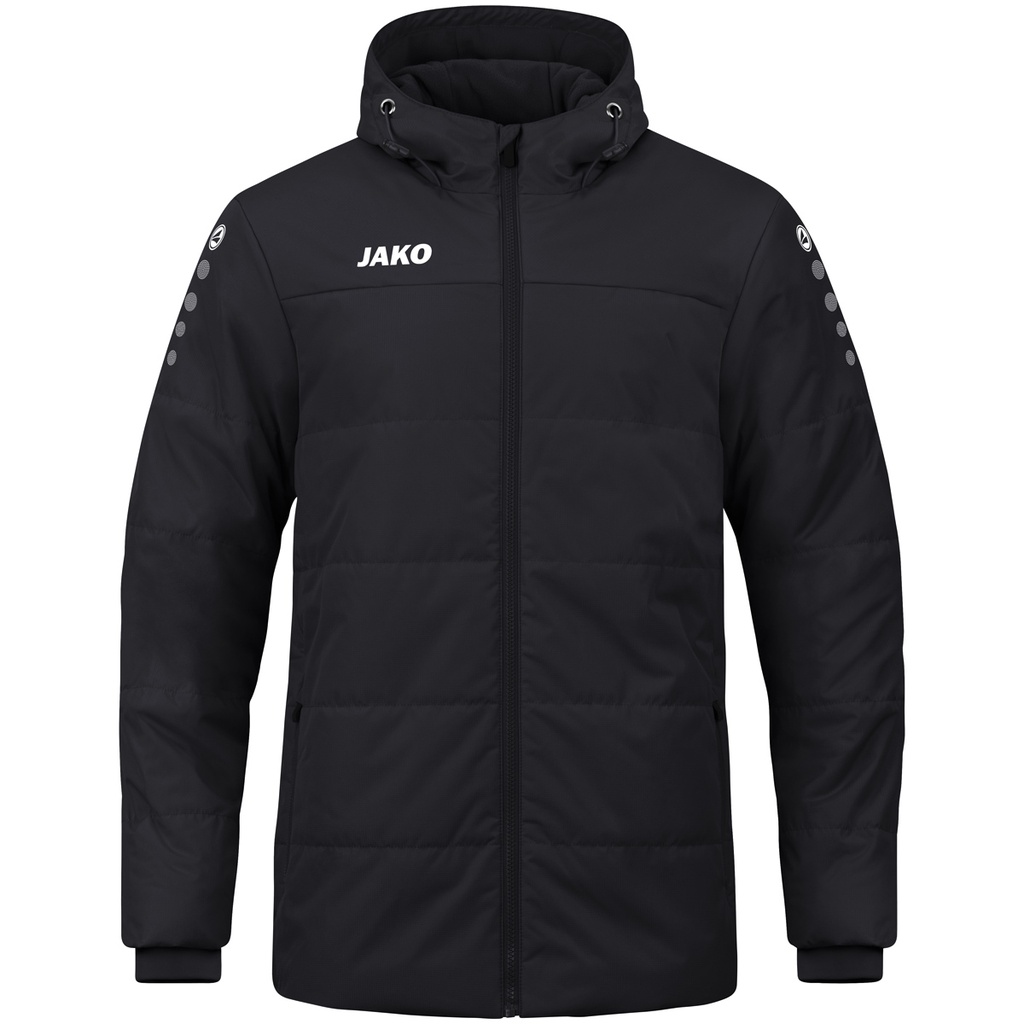 JAKO Veste coach Team avec capuche noir Unisexe
