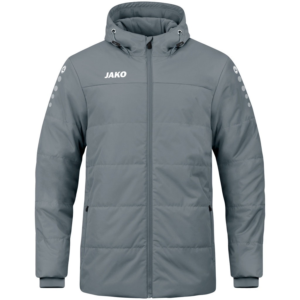 JAKO Veste coach Team avec capuche gris pierre Enfants