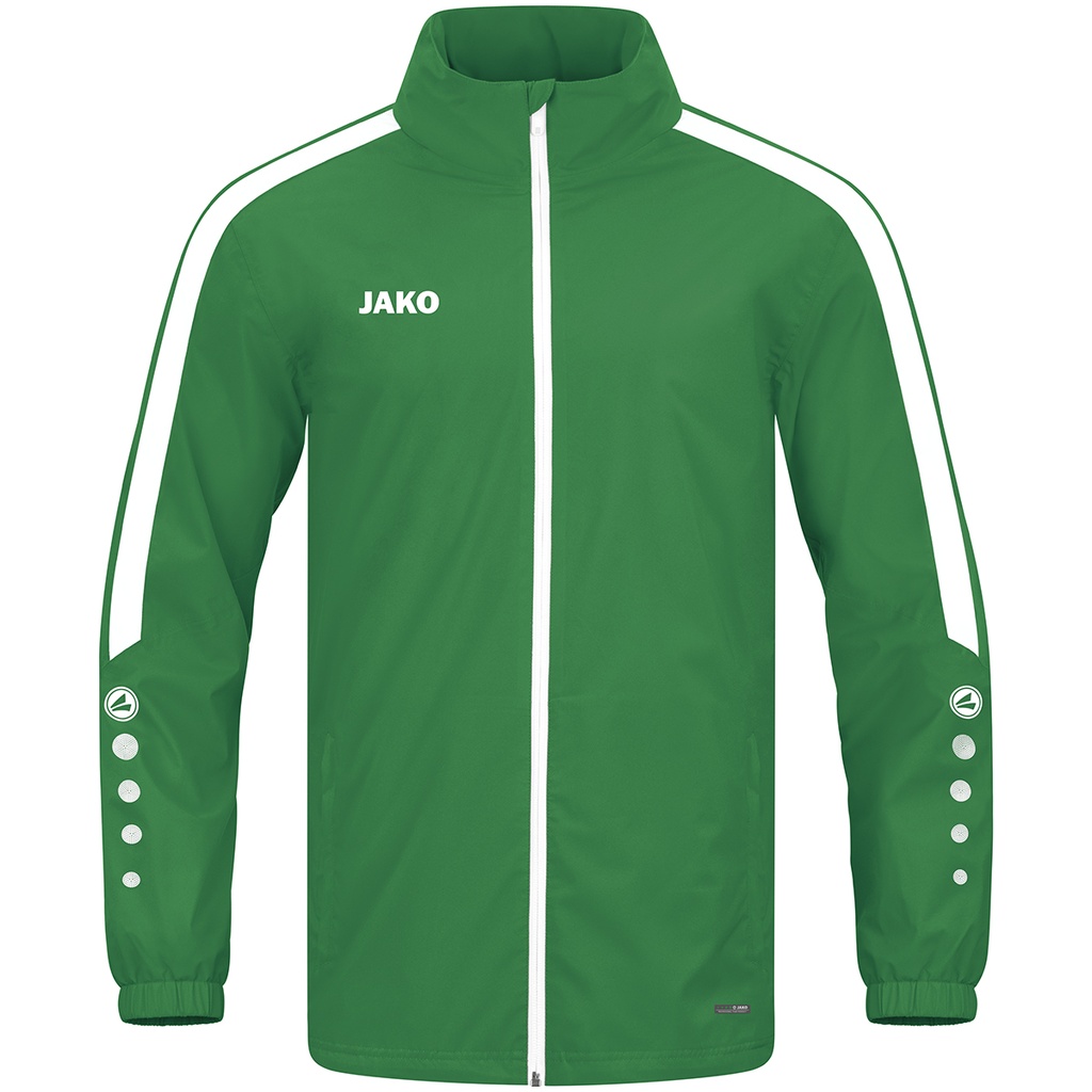 JAKO Veste de pluie Power vert sport Unisexe