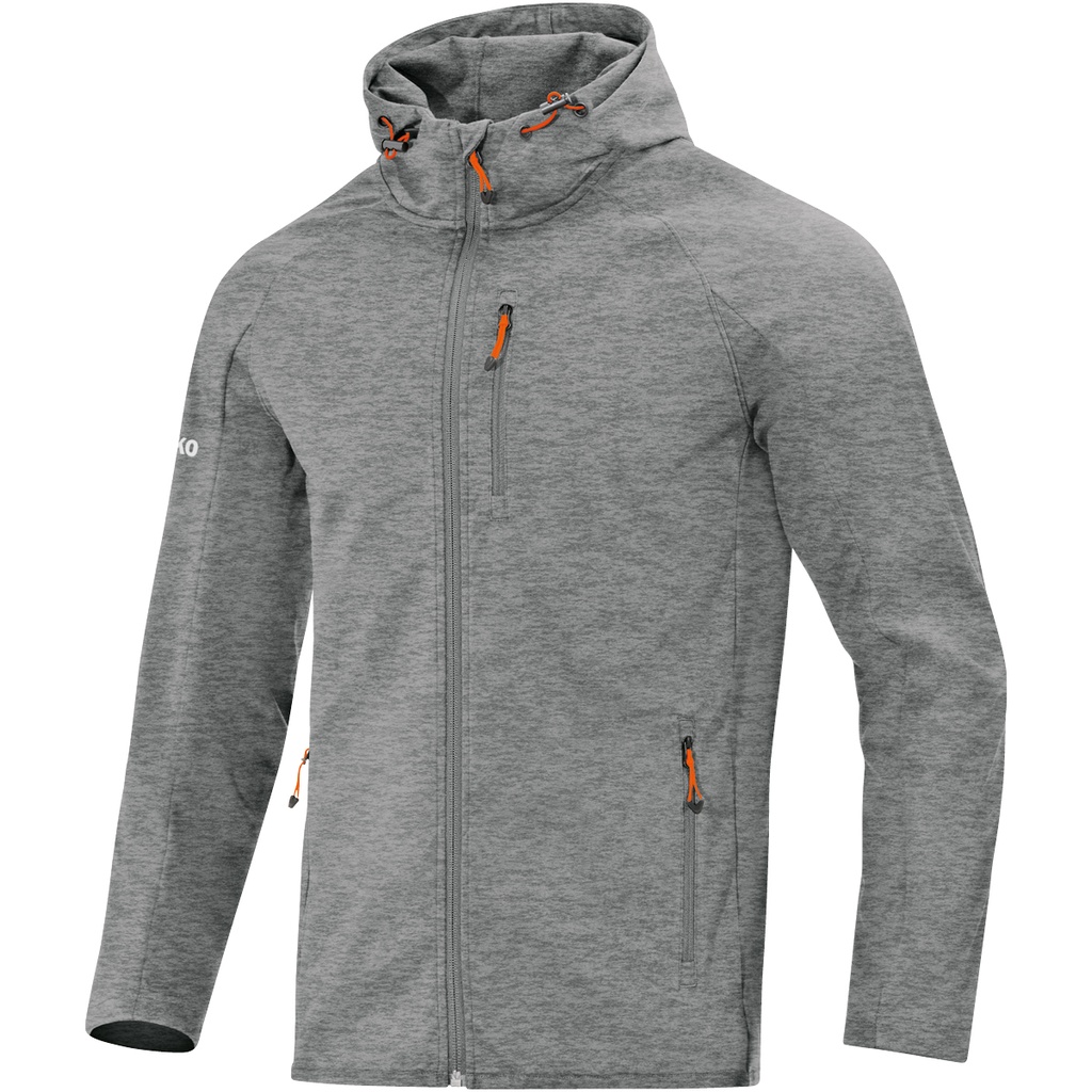 JAKO Veste softshell light gris mélange Femmes