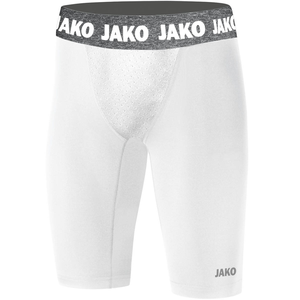 [8551-00-S] JAKO Sous-short Compression 2.0 blanc Unisexe (S)