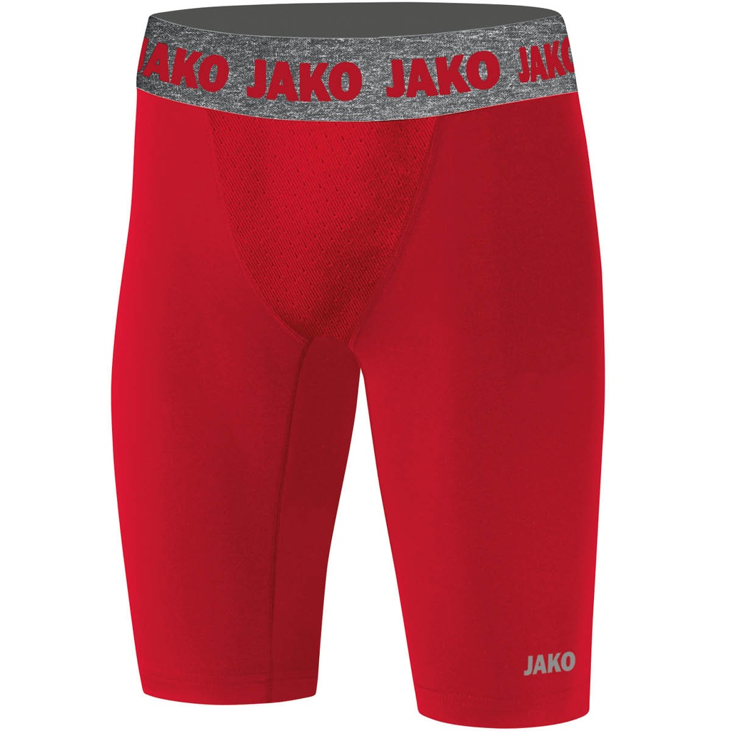 [8551-01-S] JAKO Sous-short Compression 2.0 rouge sport Unisexe (S)
