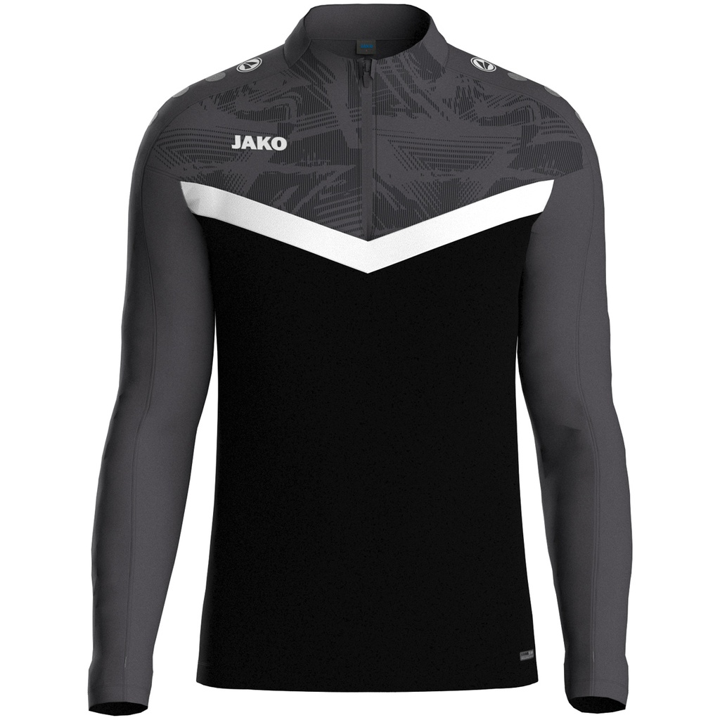 JAKO Ziptop Iconic noir/anthracite Unisexe
