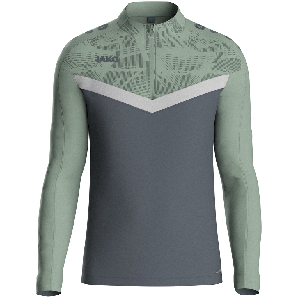 JAKO Ziptop Iconic anthra light/vert menthe/gris tendre Unisexe