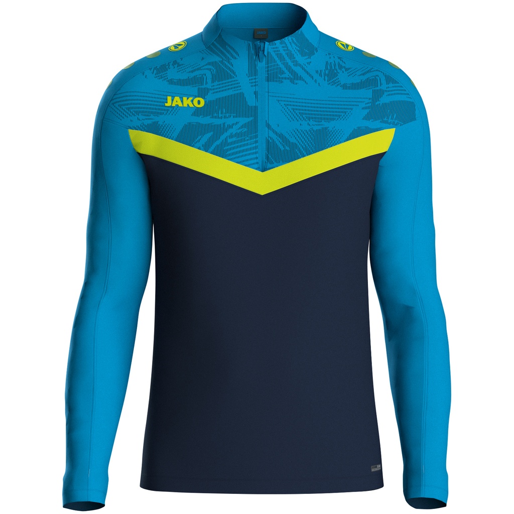 JAKO Ziptop Iconic marine/bleu JAKO/jaune fluo Enfants