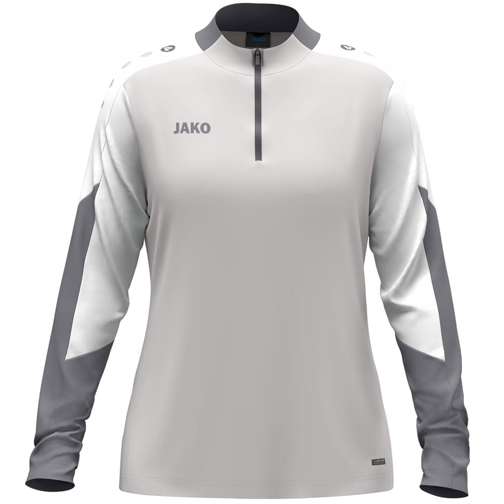 JAKO Ziptop Dynamic femmes gris clair/blanc/gris Femmes