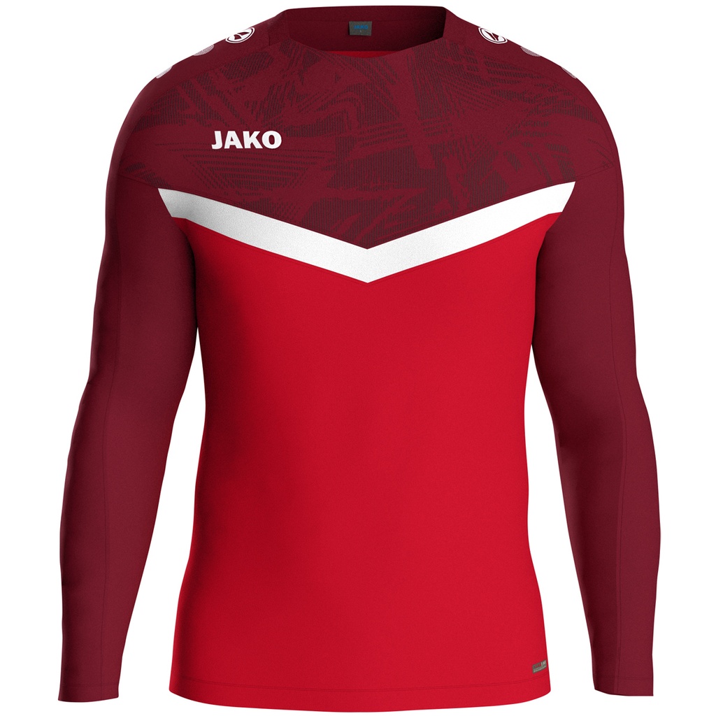 JAKO Sweat Iconic rouge/rouge vin Unisexe