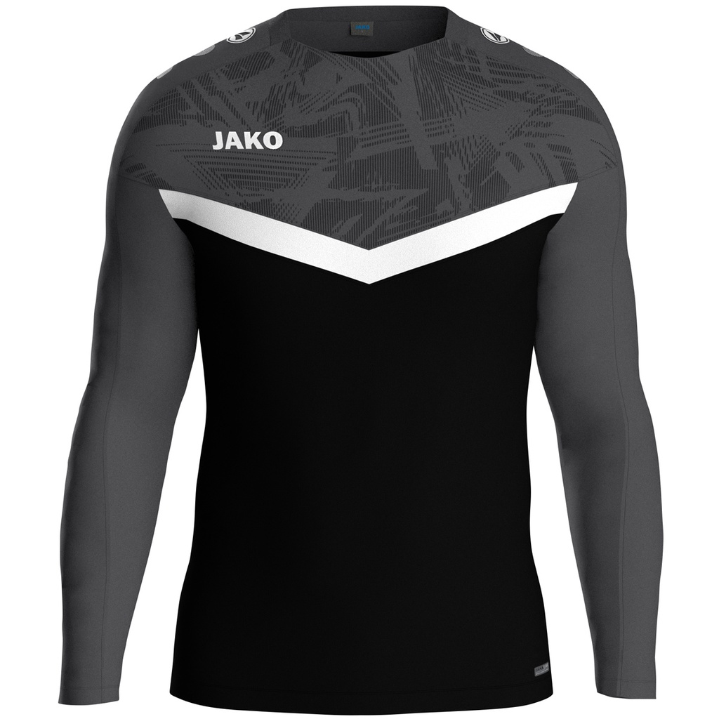 JAKO Sweat Iconic noir/anthracite Unisexe