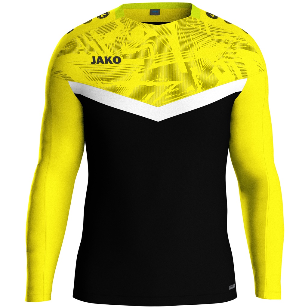 JAKO Sweat Iconic noir/jaune tendre Enfants