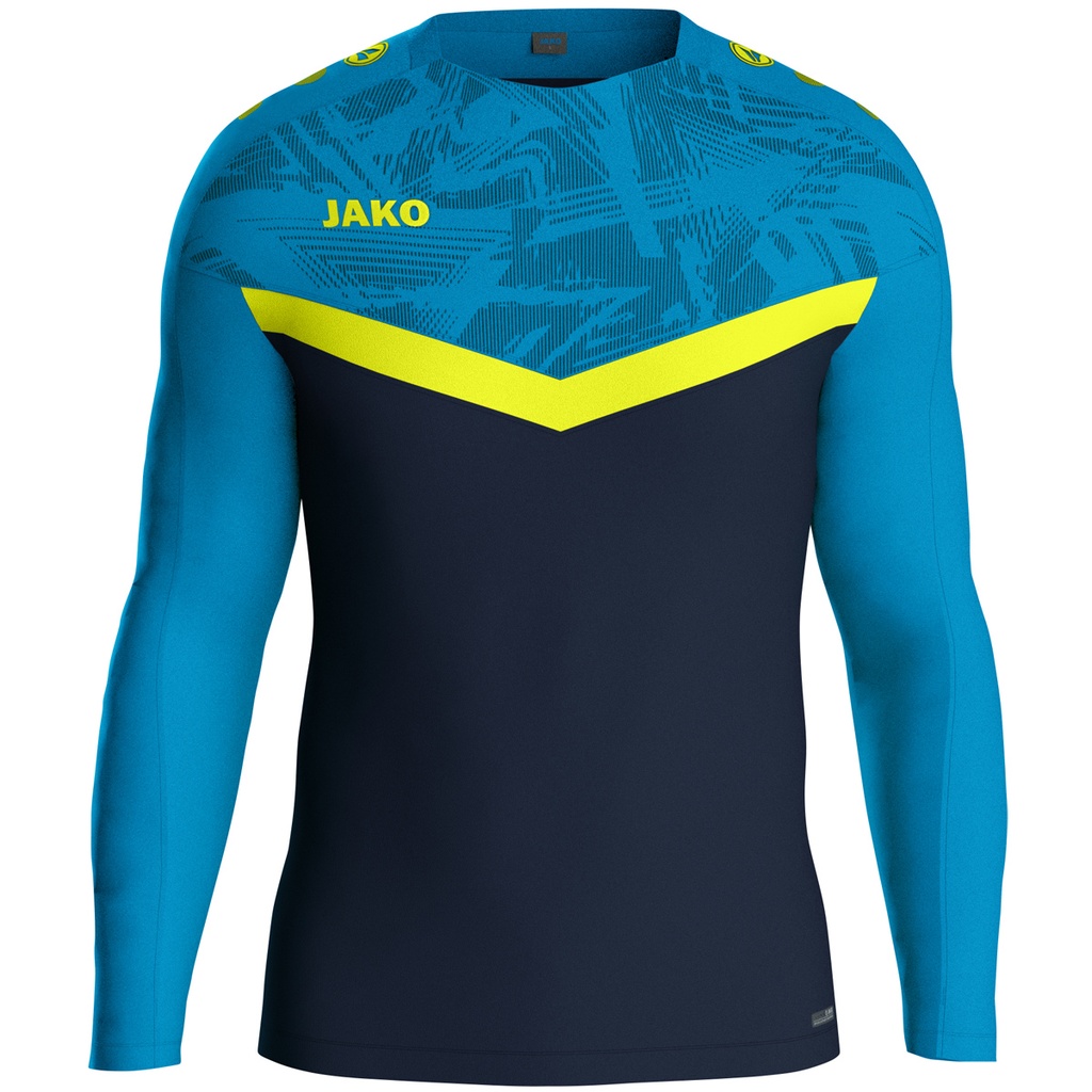 JAKO Sweat Iconic marine/bleu JAKO/jaune fluo Enfants