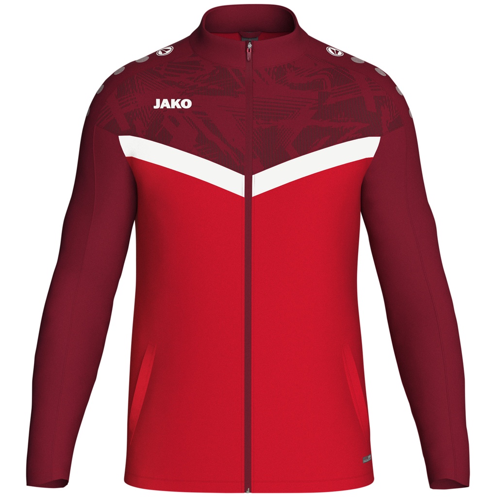 JAKO Veste polyester Iconic rouge/rouge vin Enfants