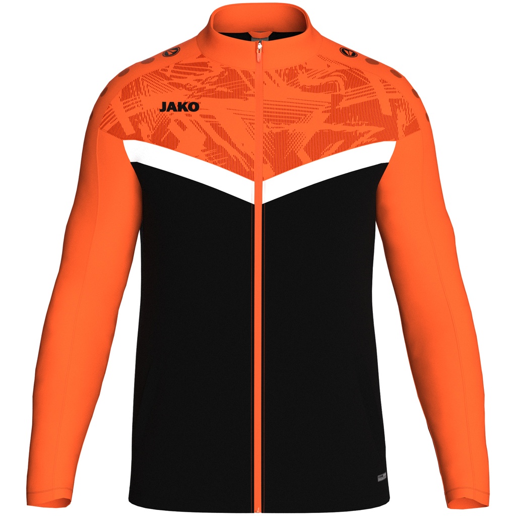 JAKO Veste polyester Iconic noir/ orange fluo Unisexe