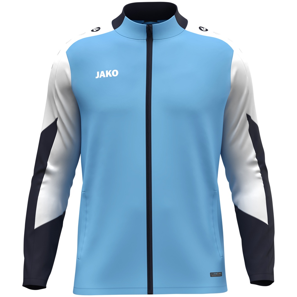 JAKO Veste polyester Dynamic bleu ciel/blanc/marine Enfants