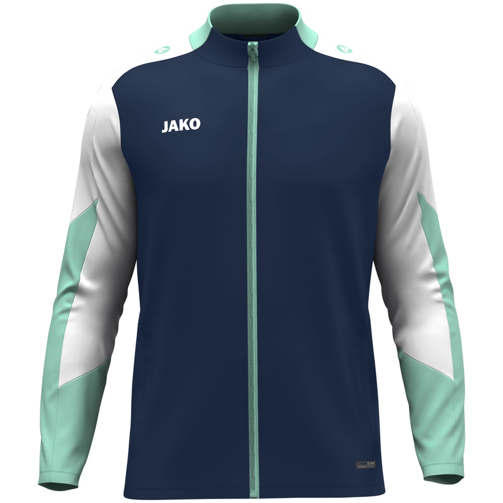 JAKO Veste polyester Dynamic marine/blanc/menthe Enfants