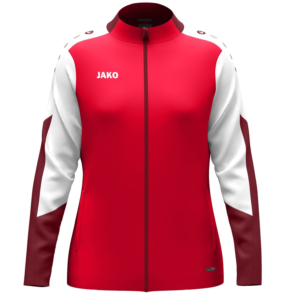 JAKO Veste polyester Dynamic femmes rouge/blanc/rouge foncé Femmes
