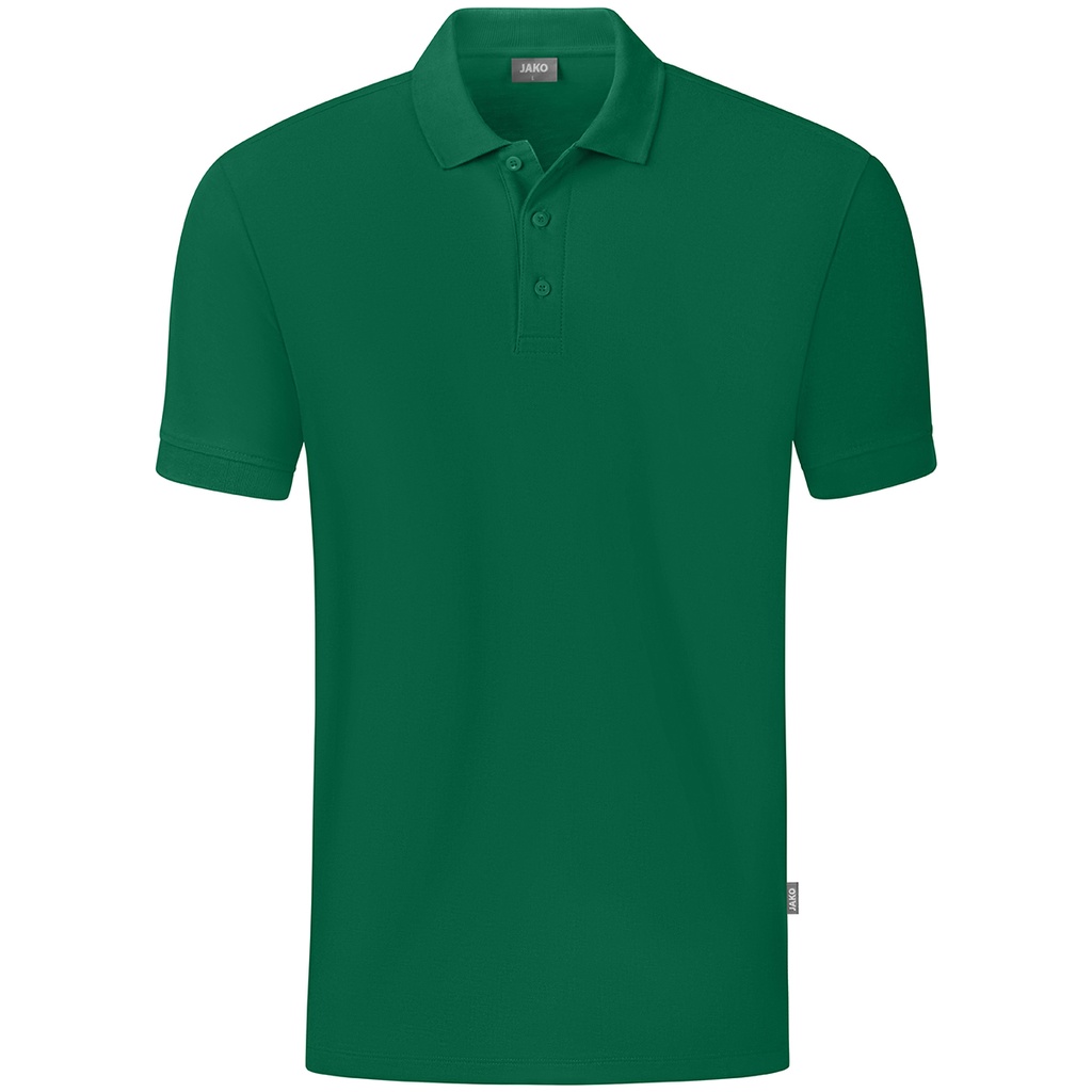 JAKO Polo Organic vert Unisexe