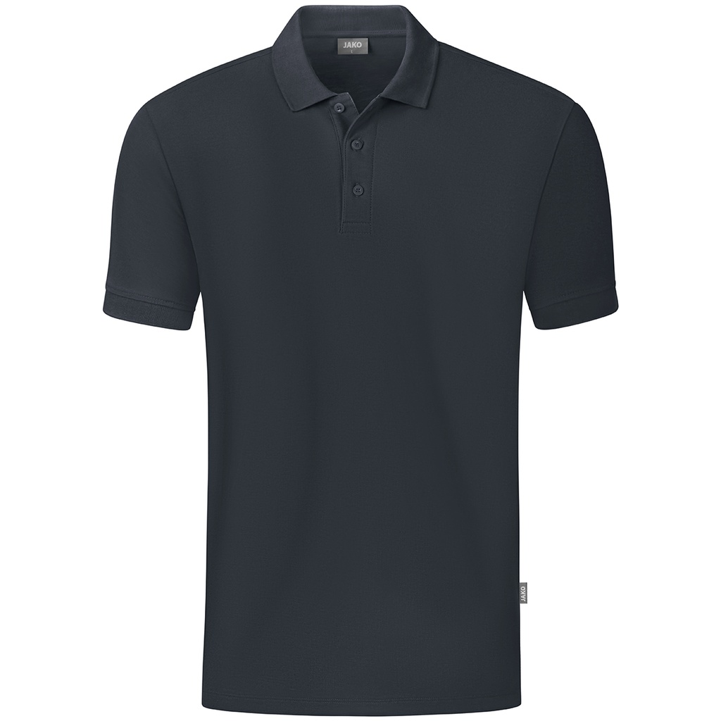 JAKO Polo Organic anthracite Femmes