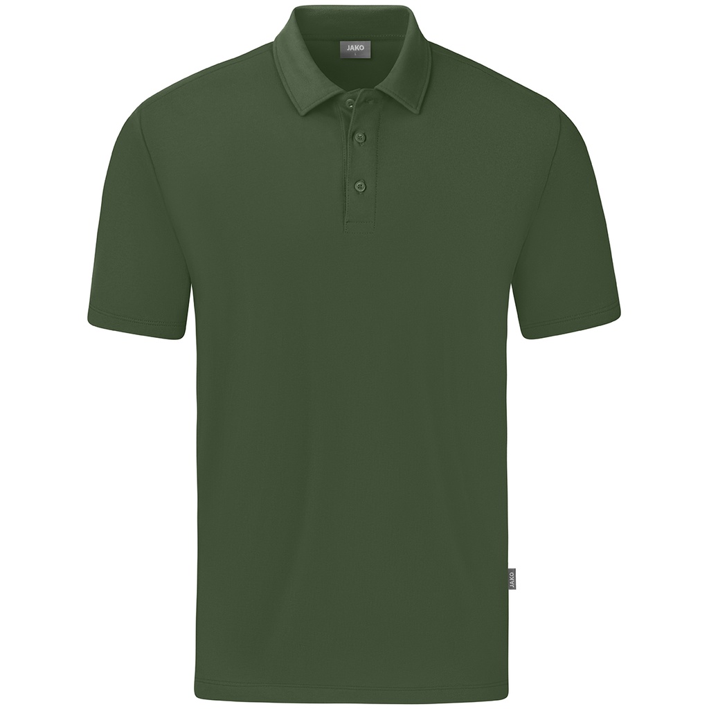 JAKO Polo Organic Stretch olive Unisexe