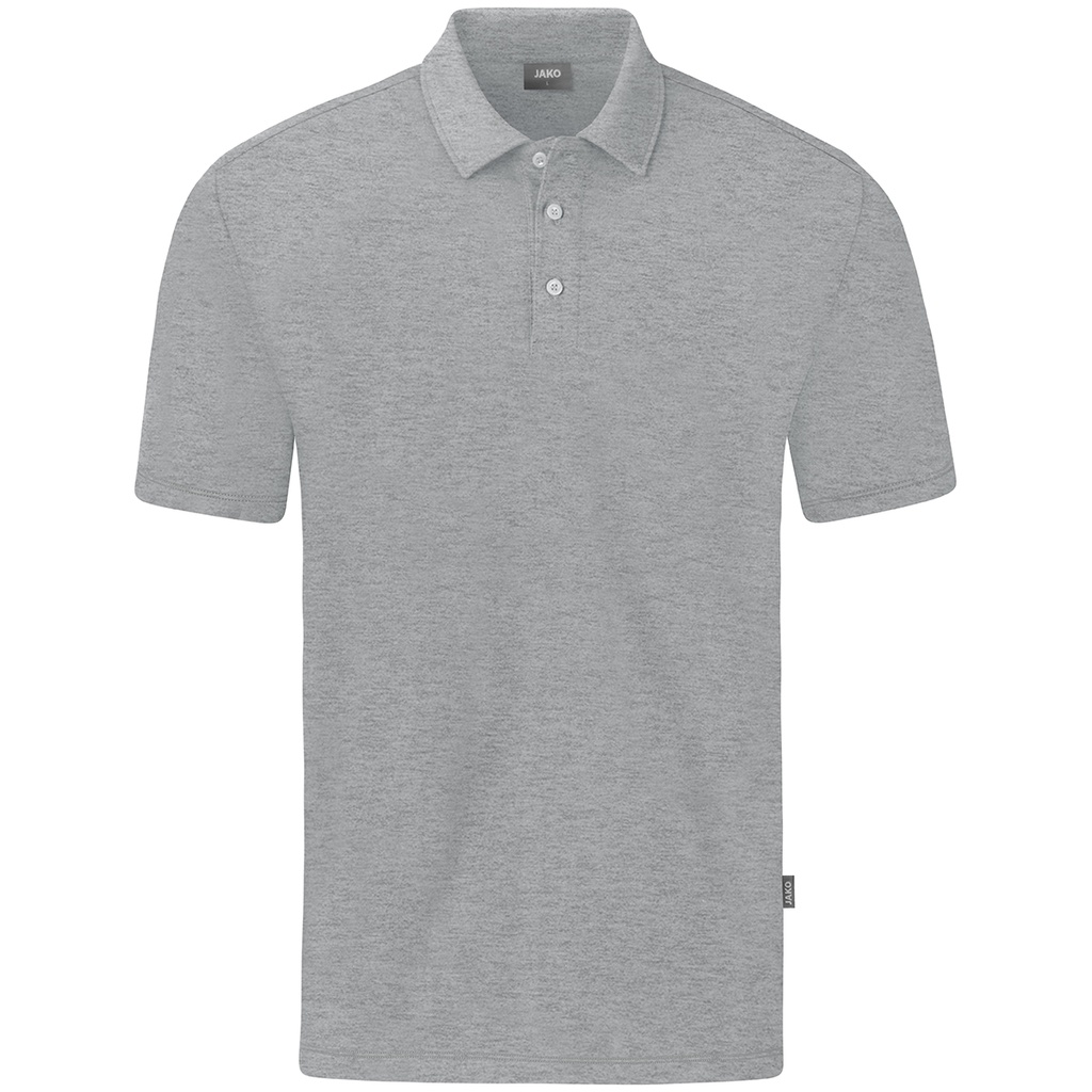 JAKO Polo Organic Stretch gris clair mélange Femmes