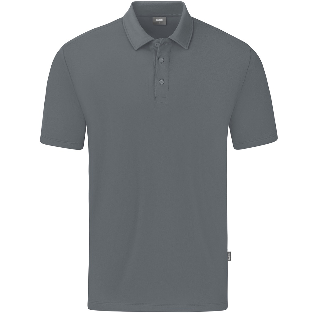 JAKO Polo Organic Stretch gris pierre Femmes
