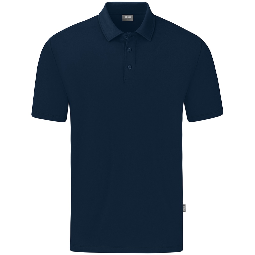 JAKO Polo Organic Stretch marine Femmes