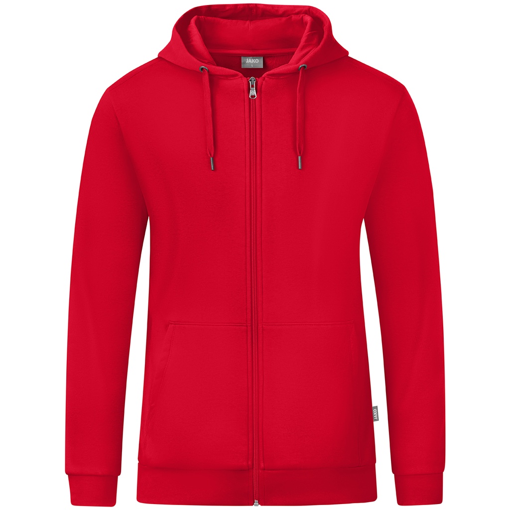 [C6820-100-S] JAKO Veste à capuche Organic rouge Unisexe (S)