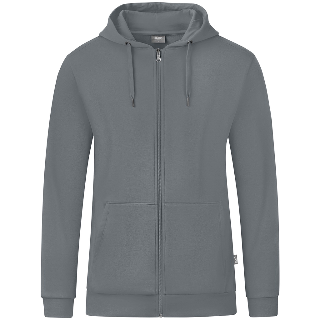 JAKO Veste à capuche Organic gris pierre Unisexe