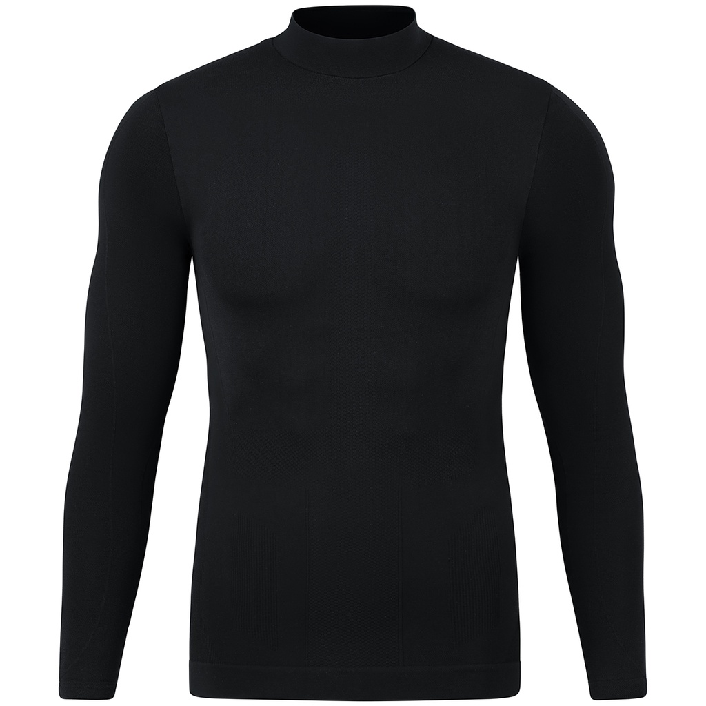 [C6959-800-XS] JAKO T-shirt à col montant Skinbalance 2.0 ML noir Unisexe (XS)
