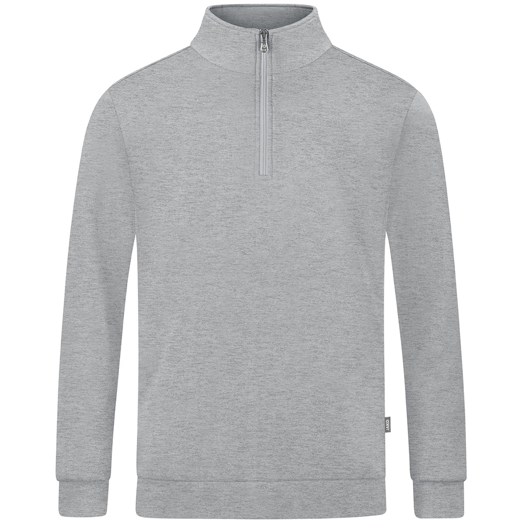 [C8620-520-S] JAKO Ziptop Organic gris clair mélange Unisexe (S)